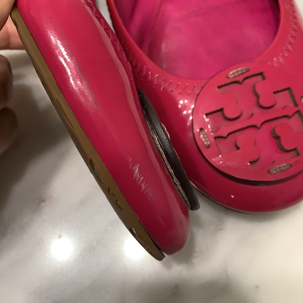 Tory Burch Raspberry Red Loafers - Picture 4 of 13